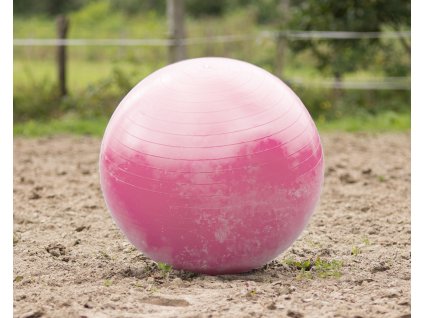 Piłka dla konia QHP, 80–100 cm, różowa