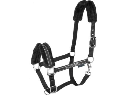 Kantar z jagnięcą skórą Elegant Waldhausen, black/black