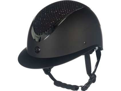 Kask jeździecki Alarion Diamond HKM, black/silver