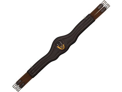 Anatomiczny popręg podszyty neoprenem Equestro, dark brown