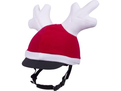 Pokrowiec na kask Christmas QHP, czerwony