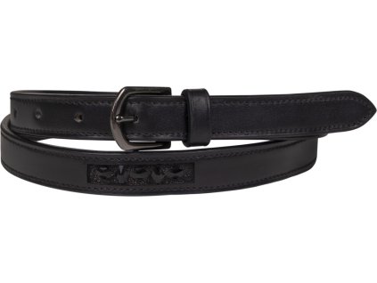 Skórzany pasek Arleth QHP, czarny