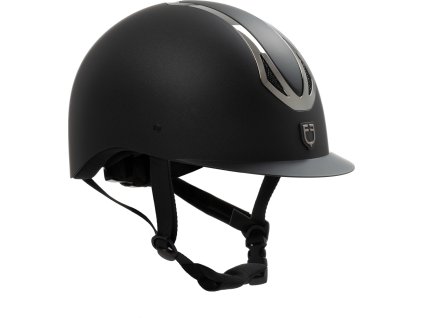 Kask jeździecki Azael Rowel Fitting Equestro, black/gunmetal