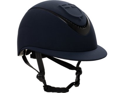 Kask jeździecki Meteor z szerokim daszkiem Equestro, navy