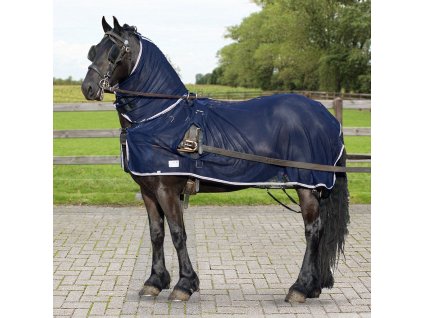 Derka siatkowa na owady QHP, z szyją, niebieska