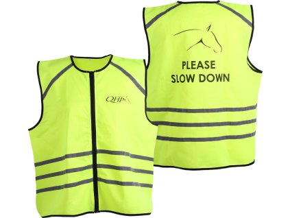 Kamizelka odblaskowa QHP, neonowy żółty