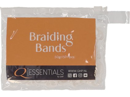 Gumki do zaplatania grzywy Q-essentials, białe