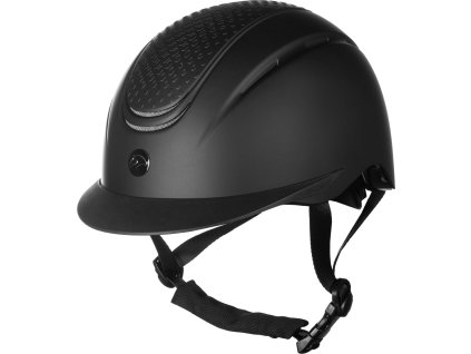 Kask jeździecki Sydney HKM, dziecięcy, czarny