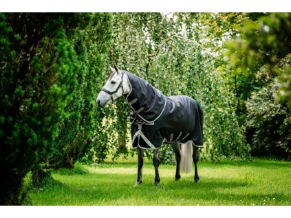 Derka padokowa Amigo Bravo 12 Plus, z kapturem, 250 g, black/titanium grey & silver