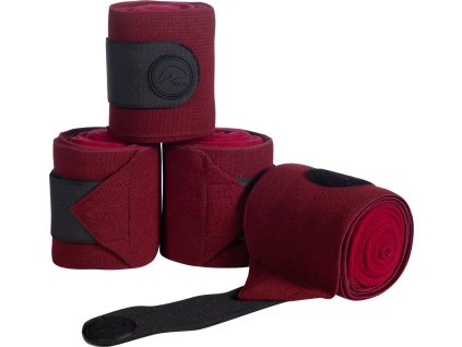 Owijki HKM Combo, 4 szt., 2/3 m, bordeaux