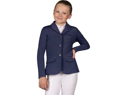 Frak konkursowy Sariah QHP, dziecięcy, granatowy
