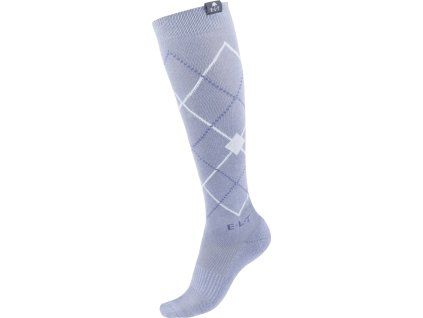 Podkolanówki Argyle ELT, para, blue/grey (Rozmiar L)