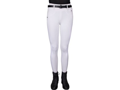 Bryczesy Juliet QHP, z pełnym lejem, zimowe, damskie, białe