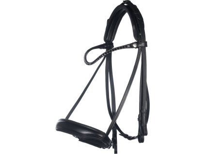 Ogłowie podwójne Grace HKM, czarne