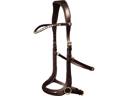 Ogłowie bezwędzidłowe X-line Sensation Waldhausen, brązowe