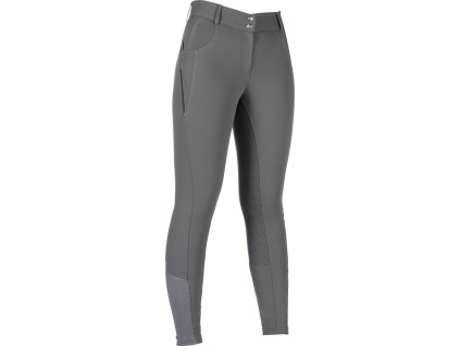 Bryczesy jeździeckie Ari Mid Rise HKM, z pełnym lejem, grey