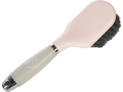 Szczotka do kopyt HKM, z żelową rączką, light rose/light grey