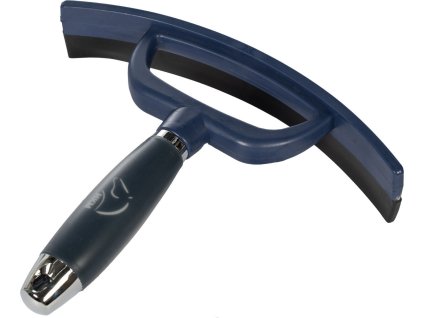 Ściągaczka do wody i potu HKM, z żelową rączką, deep blue/black