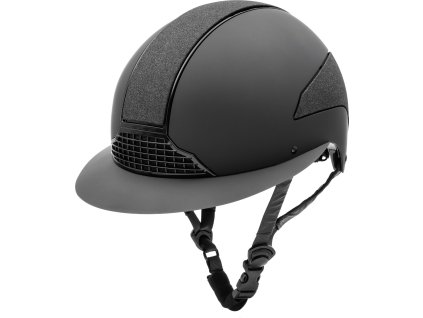 Kask jeździecki H24 Lady SWING, black shine/mat