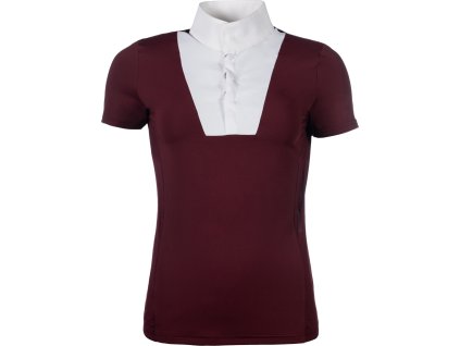 Koszulka Konkursowa Virginia HKM, z krótkim rękawem, bordeaux