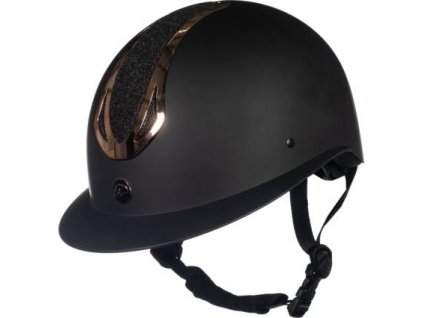 Kask jeździecki Illusion HKM, black/rosegold