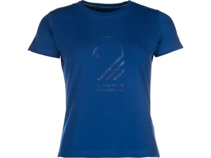 T-shirt Livigno Horse Head Lauria Garrelli, damski, blue