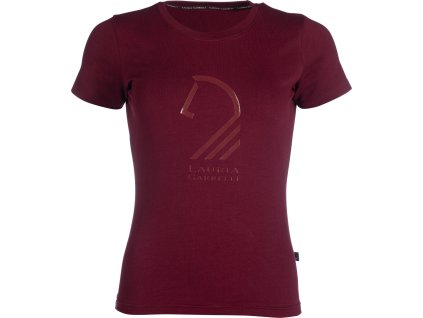 T-shirt Livigno Horse Head Lauria Garrelli, damski, bordeaux