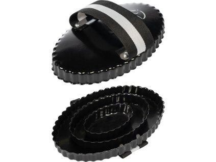 Metalowe zgrzebło Bob HKM, czarne