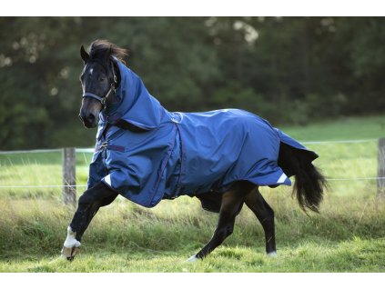 Derka padokowa Rambo Optimo Plus zestaw 2w1, z kapturem, 0 g + 200 g, navy/burgundy, teal & navy