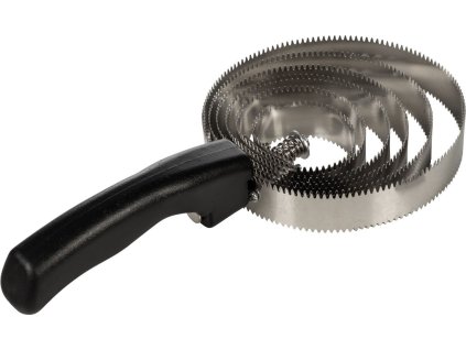 Metalowe zgrzebło HKM, 6 pierścieni, czarne