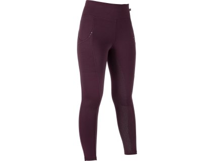 Legginsy jeździeckie Cosy II HKM, z pełnym lejem, zimowe, red