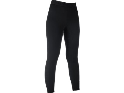 Legginsy jeździeckie Tabea HKM, z pełnym lejem, czarne