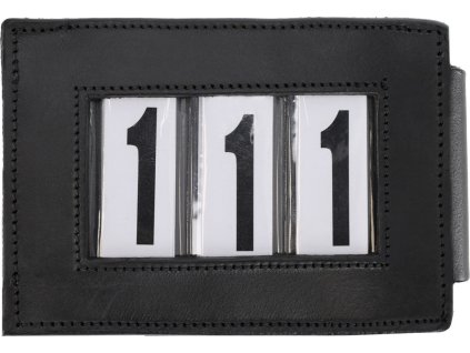 Numer startowy QHP, 1 szt., trzycyfrowy, czarny