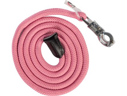 Uwiąz z karabińczykiem bezpiecznym Carlotta HKM, 1,8 m, różowy