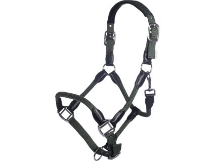 Wyściełany Kantar Carlotta HKM, khaki