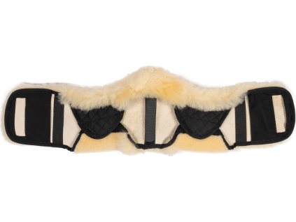 Skóra jagnięca do popręgu Premium HKM, prawdziwa skóra, nature