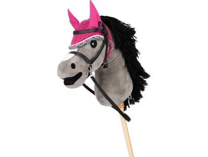 Nauszniki dla hobby horse QHP, fuksja