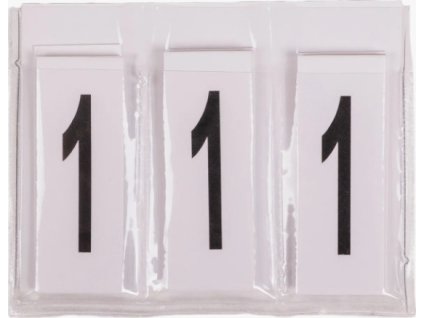 Numer startowy Start Q-essentials, 2 szt., biały