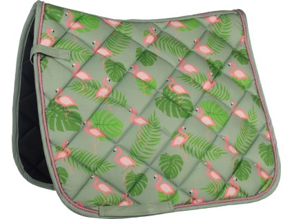 Czaprak Naples HKM, green/pink