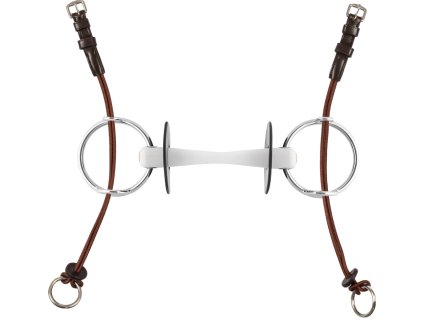 Paski do wędzidła fuga Equestro, FULL, dark brown