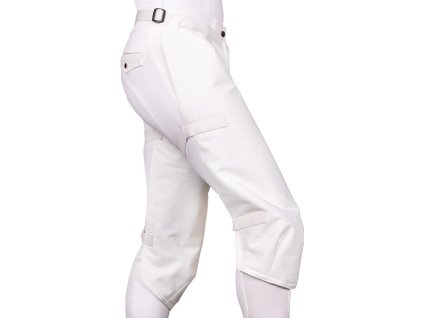 Ochraniacze na bryczesy QHP, wodoodporne, białe