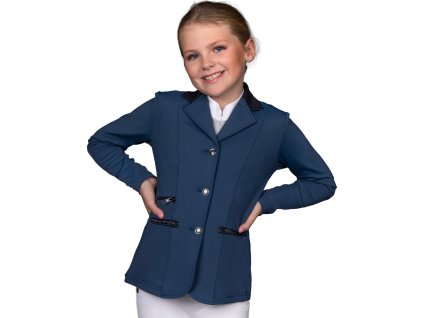 Frak konkursowy Juliet QHP, dziecięcy, petrol blue