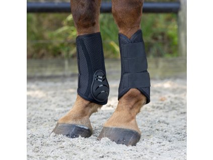 Ujeżdżeniowe ochraniacze na ścięgna Air Mesh, QHP, para, czarne