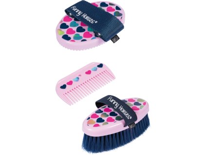 Zestaw do pielęgnacji Funny Horses HKM, rose