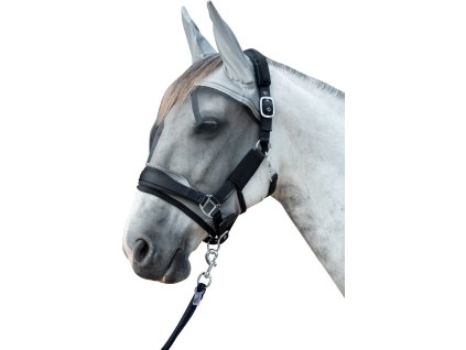 Maska przeciw owadom Premium HKM, na kantar, mud grey