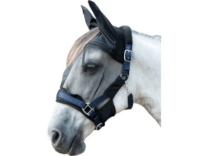 Maska przeciw owadom Premium HKM, do kantara, czarna