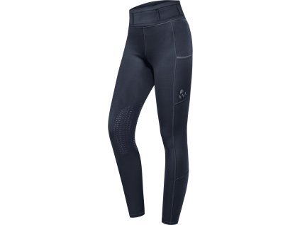 Legginsy jeździeckie Ella ELT, z lejem kolanowym, night blue