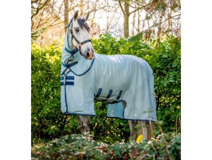 Derka przeciw owadom Amigo Bug Buster, z częścią na szyję, azure blue/navy & electric blue