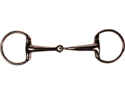 Wędzidło Eggbutt pojedynczo łamane Rosegold HKM, 16 mm