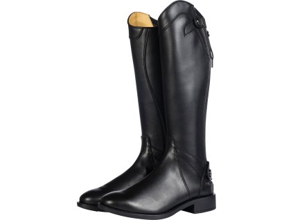 Oficerki jeździeckie Aberdeen HKM, wąska łydka, dziecięce, czarne